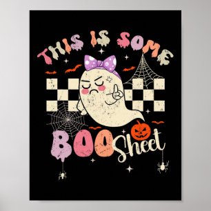 Ist Boo Sheet Niedlich Ghost Retro Halloween Kostü Poster
