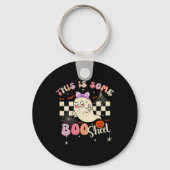 Ist Boo Sheet Niedlich Ghost Retro Halloween Kostü Schlüsselanhänger (Vorderseite)