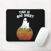 Ist Bootblatt Ghost Retro Halloween leichtes Kostü Mousepad (Mit Mouse)