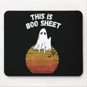 Ist Bootblatt Ghost Retro Halloween leichtes Kostü Mousepad