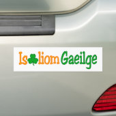 Ist breá liom gaeilge (i-Liebe Iren) Stoßdämpfer Autoaufkleber (Auf Auto)