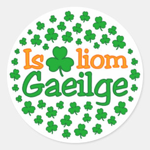Ist breá liom gaeilge (I Liebe Irisch) Aufkleber