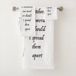 Ist Buttcheeks ein Wort Badhandtuch Set