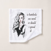 Ist Buttcheeks ein Wort Badhandtuch Set (Waschlappen)