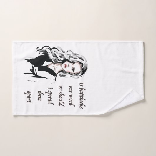 Ist Buttcheeks ein Wort Badhandtuch Set (Handtuch)