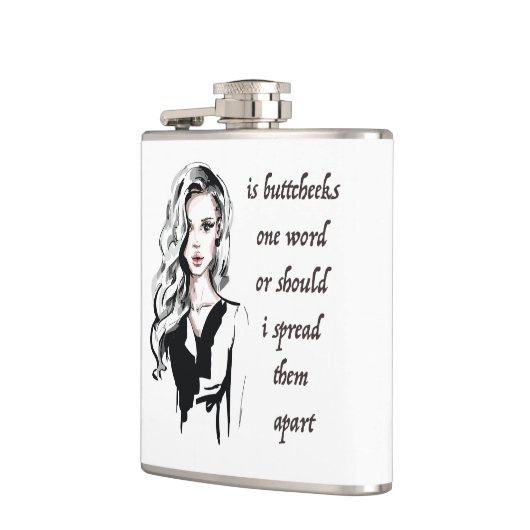 Ist Buttcheeks ein Wort Flachmann (Links)