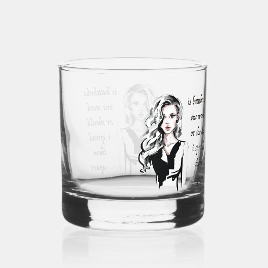 Ist Buttcheeks ein Wort Whiskyglas (Rückseite)