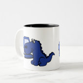IST COBOL-Programmierer-Dinosaurier-Tasse Zweifarbige Tasse (Vorderseite Links)