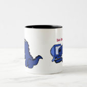 IST COBOL-Programmierer-Dinosaurier-Tasse Zweifarbige Tasse (Mittel)