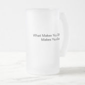 Ist coole Bier-Tasse unterschiedlich Mattglas Bierglas (VorderseiteRechts)