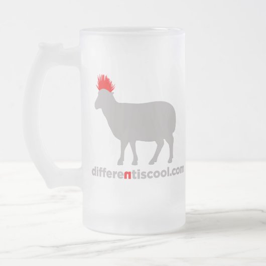 Ist coole Bier-Tasse unterschiedlich Mattglas Bierglas (Links)