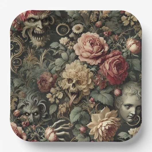 Ist das alles? – Gothic Victorian Pappteller (Vorderseite)