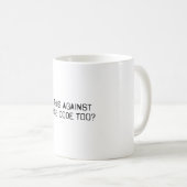 Ist das auch gegen Kleidercode Kaffeetasse (VorderseiteRechts)
