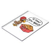 Ist das dein Bro? Funny Chicken Nugget Notizblock (Linke Seite)