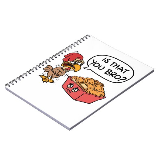 Ist das dein Bro? Funny Chicken Nugget Notizblock (Linke Seite)