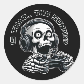 Ist das die Sonne? Runder Aufkleber