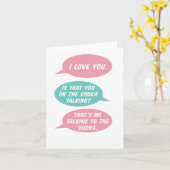 Ist das die Vodka-Grußkarte? Karte (Gelbe Blume)