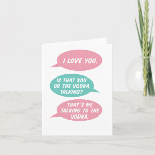 Ist das die Vodka-Grußkarte? Karte