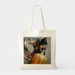 "Ist das Essen?" Cat Tote Bag - Herbst Neugier Tragetasche