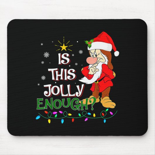 Ist das fröhlich genug Mpy-Elfen-Pyjama-Weihnachts Mousepad (Vorne)