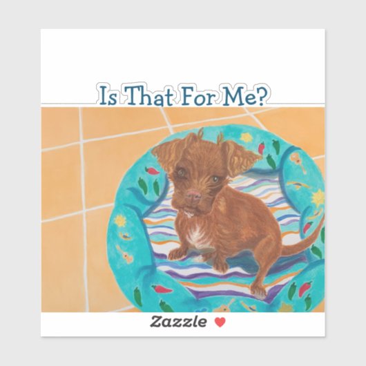 Ist das für mich? aufkleber (Blatt)