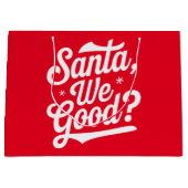 Ist das gut? Weihnachtsgeschenk für ihn für sie Große Geschenktüte (Vorderseite)