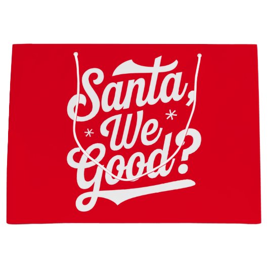 Ist das gut? Weihnachtsgeschenk für ihn für sie Große Geschenktüte (Vorderseite)