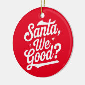 Ist das gut? Weihnachtsgeschenk für ihn für sie Keramik Ornament (Links)