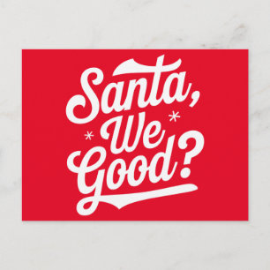 Ist das gut? Weihnachtsgeschenk für ihn für sie Postkarte