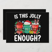 Ist das Jolly genug Funny Weihnachten? Einladung (Vorne/Hinten)