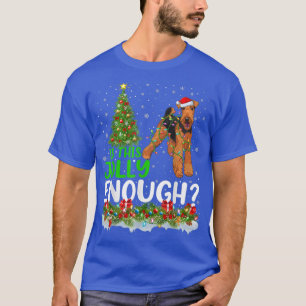 Ist das Jolly genug Santa Airedale Terrier Christ T-Shirt