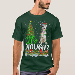 Ist das Jolly genug Santa Alaskan Malamute Christ? T-Shirt