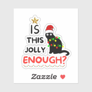Ist das Jolly genug, Weihnachts-Grinch Aufkleber
