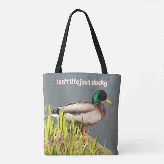 Ist das Leben nicht nur Ducky Mallard Duck Tasche (Rückseite)
