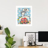 Ist das Liebe? Klassische Pop-Art Poster (Heimbüro)