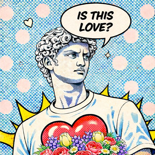 Ist das Liebe? Klassische Pop-Art Poster