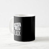 ist das neue Schwarze vegan Kaffeetasse (Vorderseite Links)