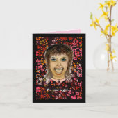 Ist das Salat wirklich ein Donut? Gefaltete Grußka Karte (Gelbe Blume)