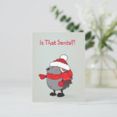 Ist das Santa ? Feiertagspostkarte (Stehend Vorderseite)