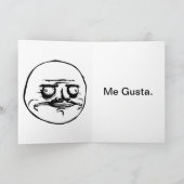 Ist dein Geburtstag? Ich Gusta. Geburtskarte Karte (Innenseite)