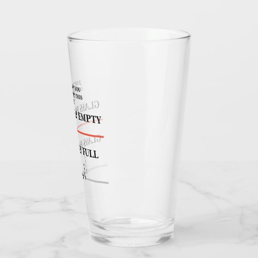 Ist dein Glas halb leer oder halb voll? (Links)