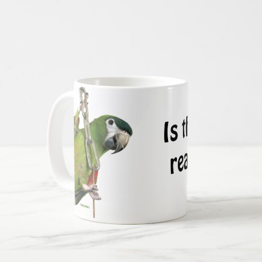 Ist der Kaffee schon? bereit? Kaffeetasse (Vorderseite Links)