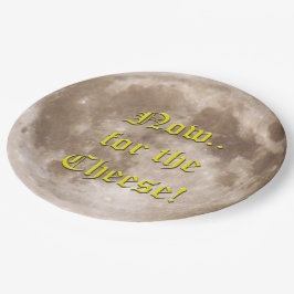 Ist der Mond aus Käse gemacht? Pappteller