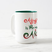 ist der neue nette lustige Kaffee-Tassenentwurf Zweifarbige Tasse (Vorderseite Links)