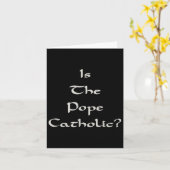 Ist der Papst katholisch - lustig Karte (Gelbe Blume)
