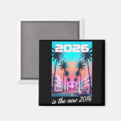 Ist die 2016 Retro Synthwave Auto-Ästhetik Magnet (Vorderseite/Rückseite)