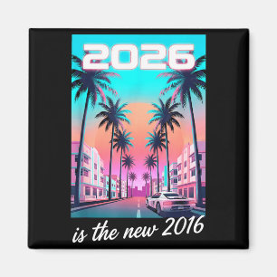 Ist die 2016 Retro Synthwave Auto-Ästhetik Magnet