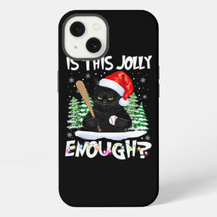 Ist diese fröhliche Katze Weihnachtsbaum Licht aus iPhone 13 Hülle