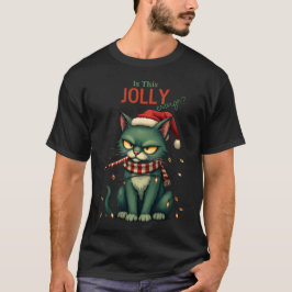 Ist diese fröhliche, lustige Weihnachtskatze? T-Shirt