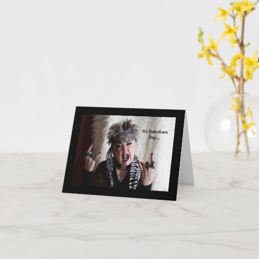 Ist diese Liebe in der Luft ... oder Speck Valenti Karte (Gelbe Blume)